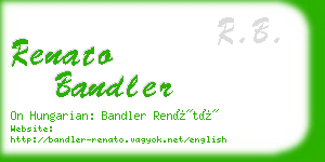 renato bandler business card